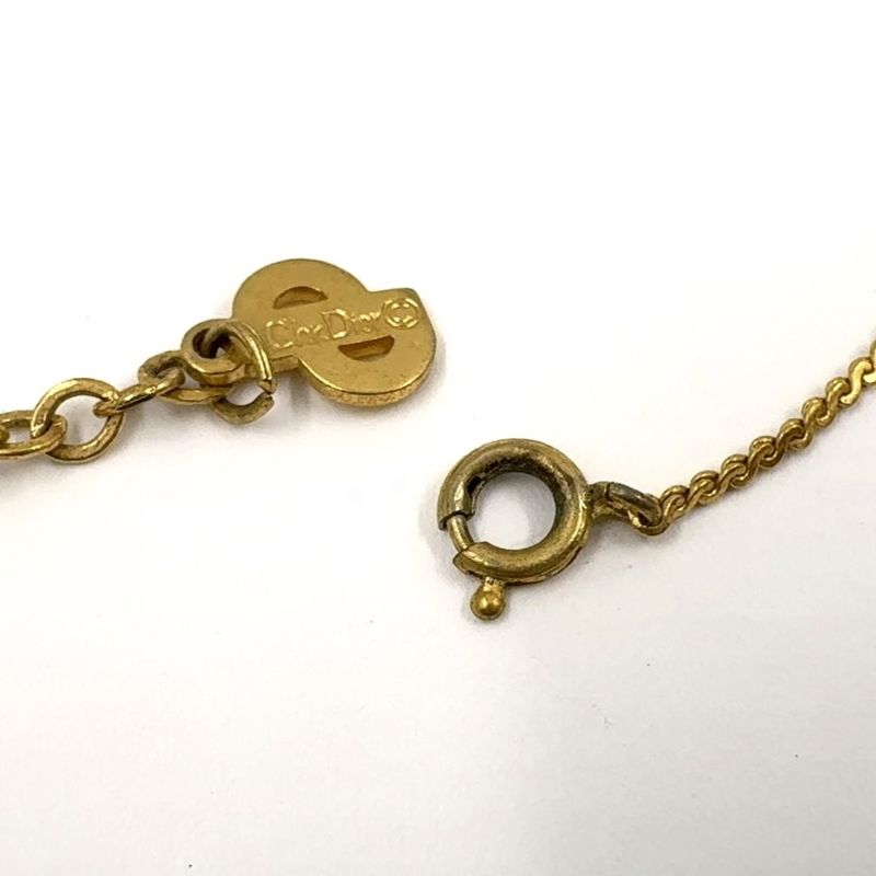 Dior CD Logo Gold Plated Necklace