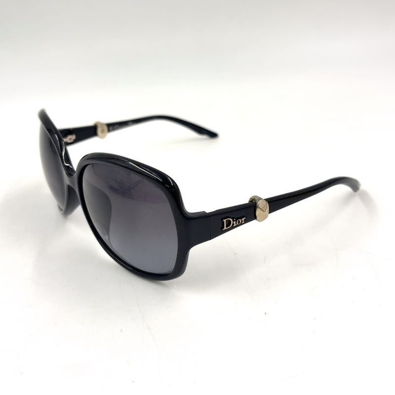 Dior Mystery FS 61 16 Plastic Black Sunglasses Silver