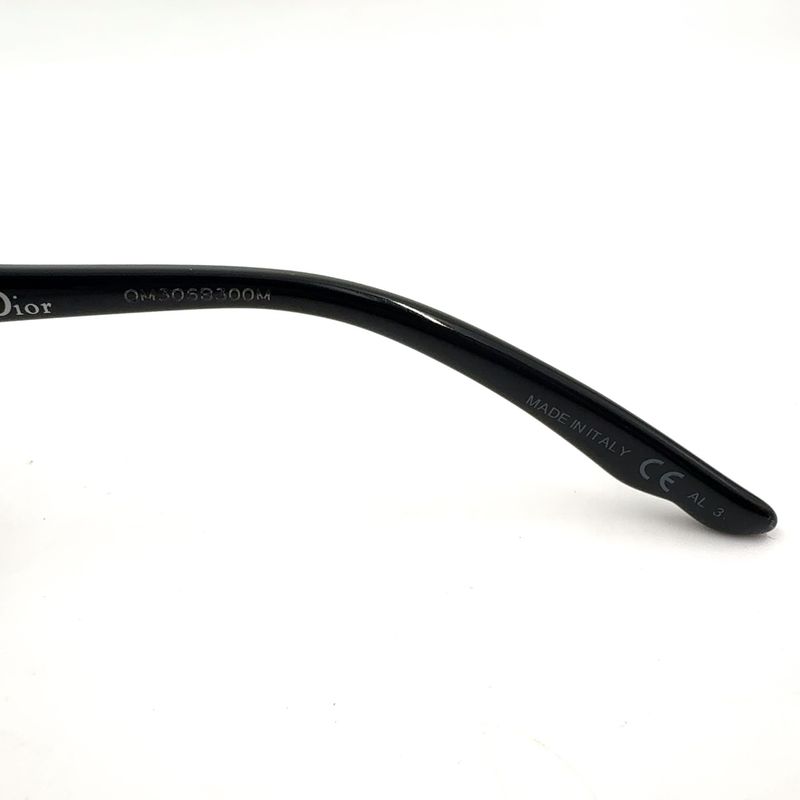 Dior Mystery FS 61 16 Plastic Black Sunglasses Silver