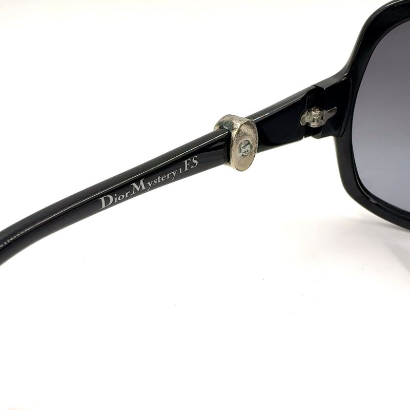 Dior Mystery FS 61 16 Plastic Black Sunglasses Silver