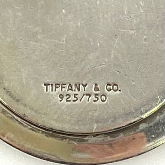 Tiffany & Co St Christopher Coin Pendant Top 18k Yellow Gold