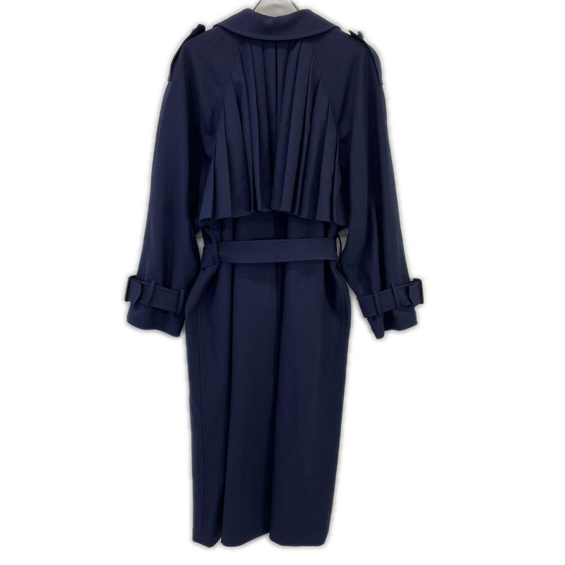 Gucci Navy Double Breasted Trench Coat 40 )
