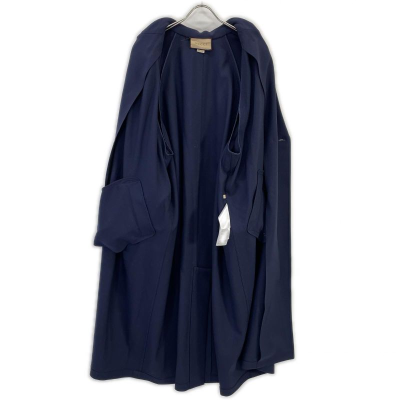 Gucci Navy Double Breasted Trench Coat 40 )