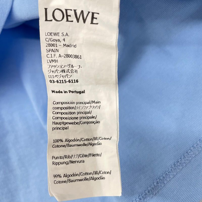 Loewe Puzzle Shirt Cotton Blue )