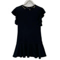 Louis Vuitton Uol Top Frill Dress XS ) Black