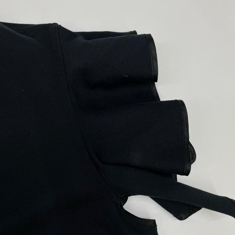 Louis Vuitton Uol Top Frill Dress XS ) Black