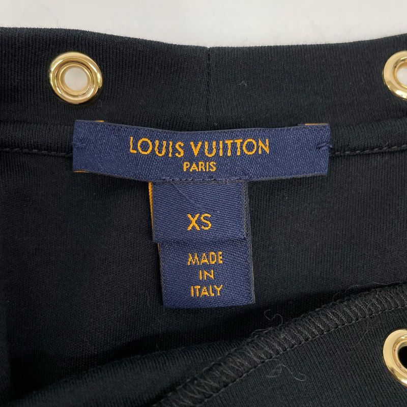 Louis Vuitton Uol Top Frill Dress XS ) Black