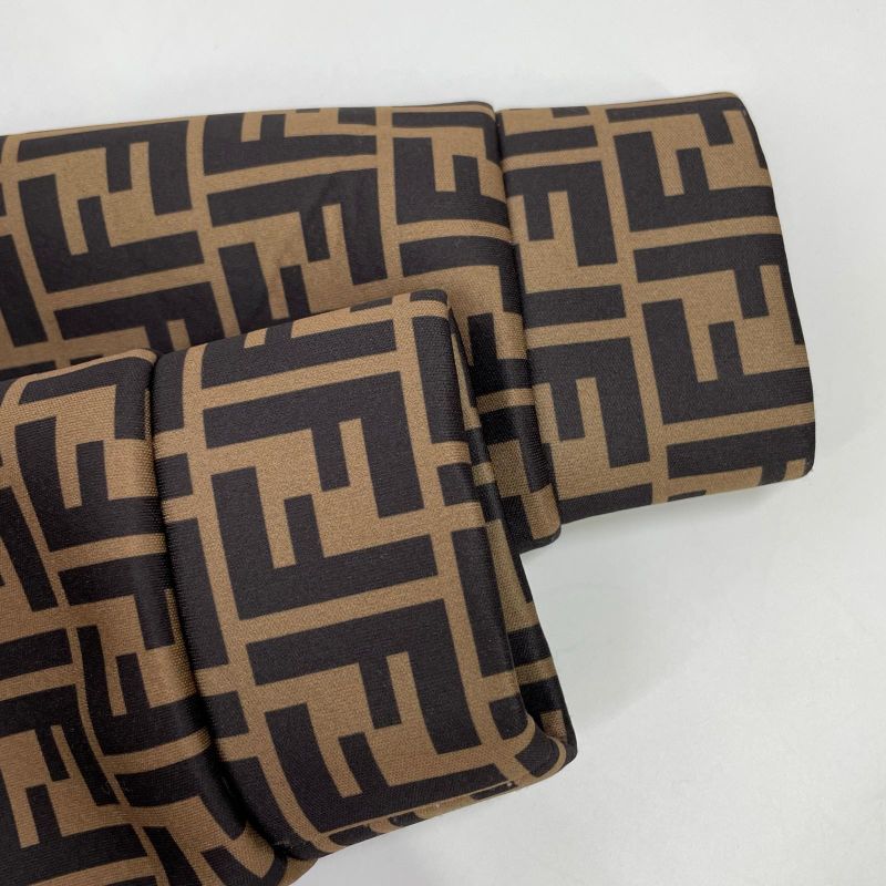Fendi Akuxv 083 Zucca Pattern Zip Up Hoodie Jacket ) Brown