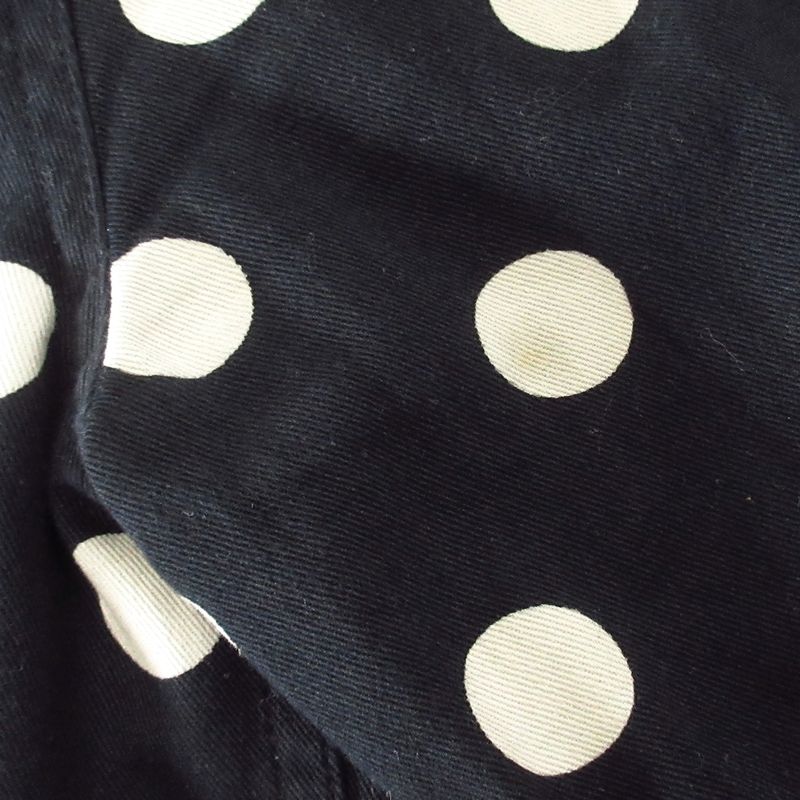 Saint Laurent Paris Long Sleeve Shirt S Black Beige Dot