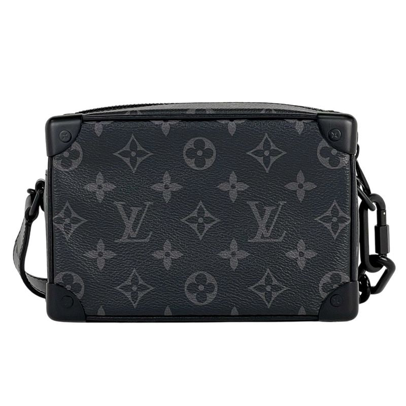 Louis Vuitton Mini Soft Trunk Crossbody Shoulder Bag Monogram Eclipse Noir Black