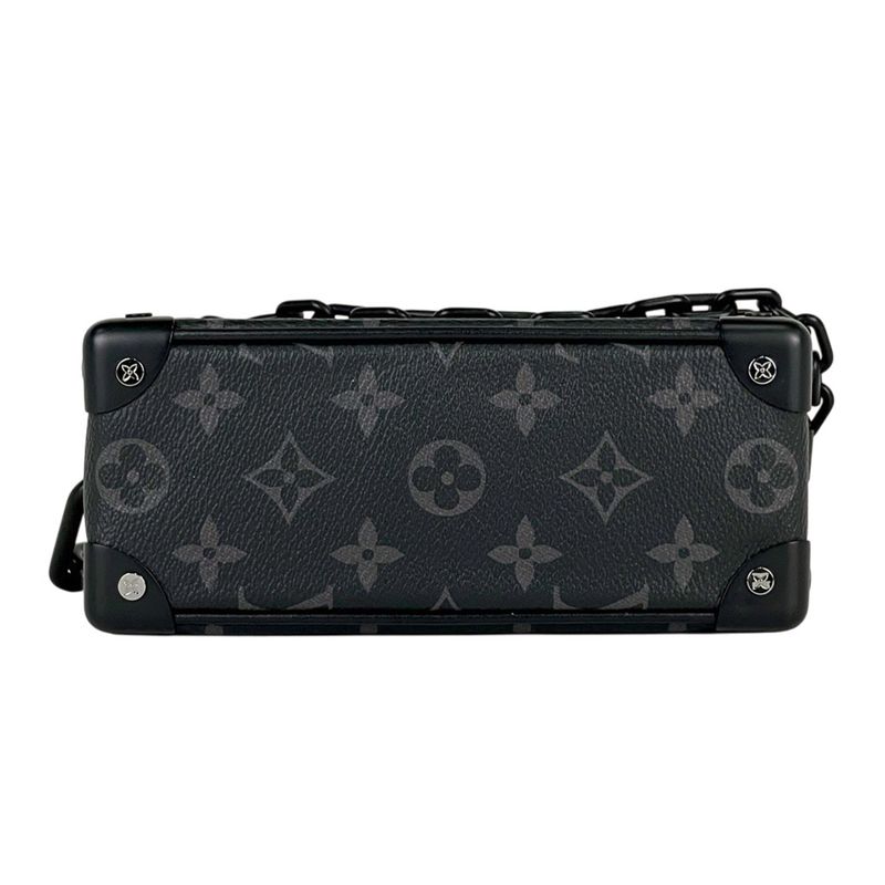 Louis Vuitton Mini Soft Trunk Crossbody Shoulder Bag Monogram Eclipse Noir Black