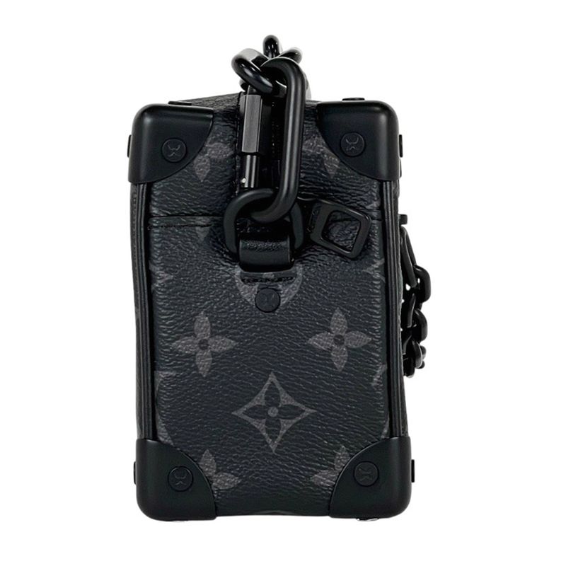 Louis Vuitton Mini Soft Trunk Crossbody Shoulder Bag Monogram Eclipse Noir Black