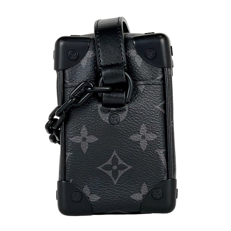 Louis Vuitton Mini Soft Trunk Crossbody Shoulder Bag Monogram Eclipse Noir Black