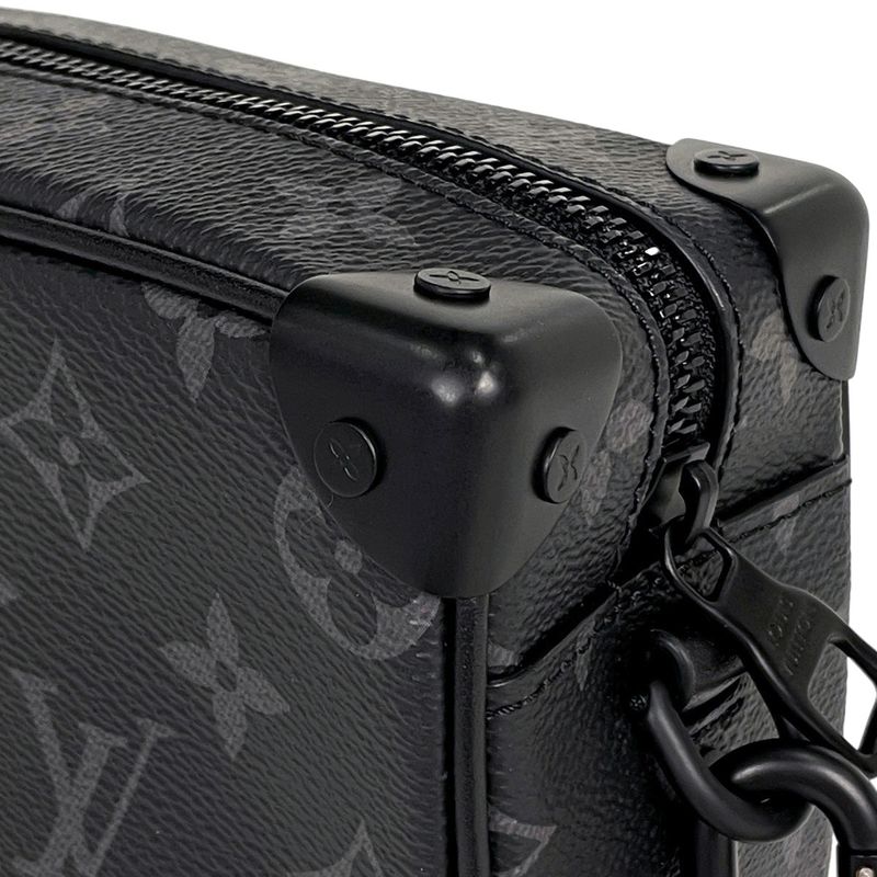 Louis Vuitton Mini Soft Trunk Crossbody Shoulder Bag Monogram Eclipse Noir Black