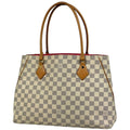 Louis Vuitton Calvi Shoulder Bag Tote Damier Azur White