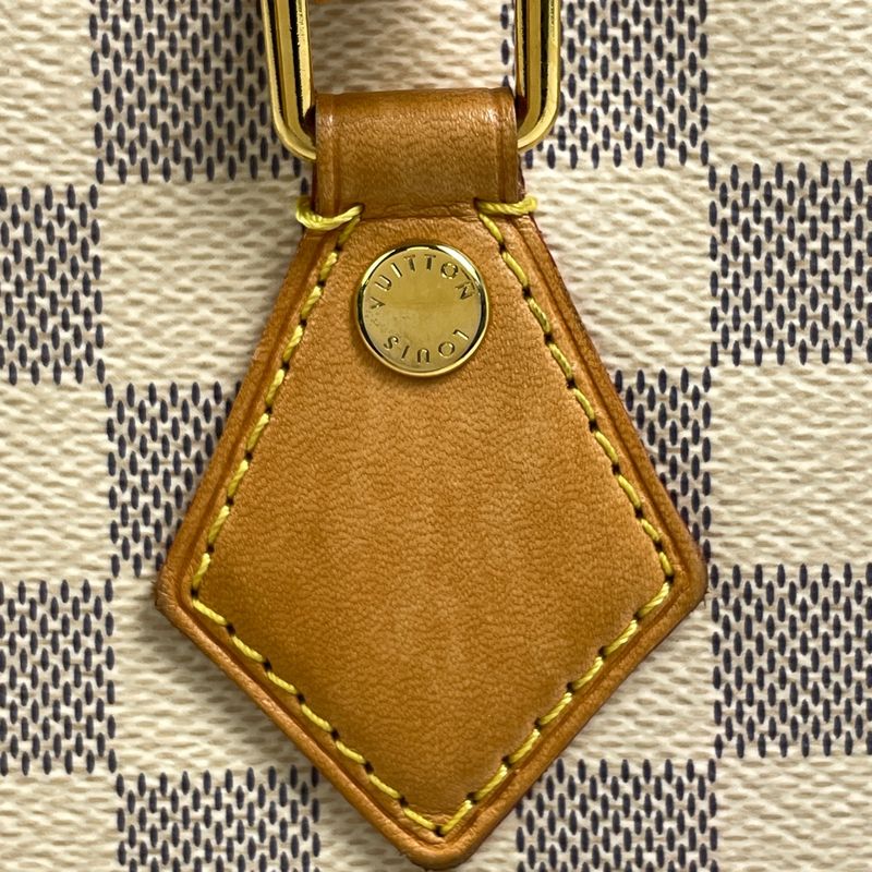 Louis Vuitton Calvi Shoulder Bag Tote Damier Azur White