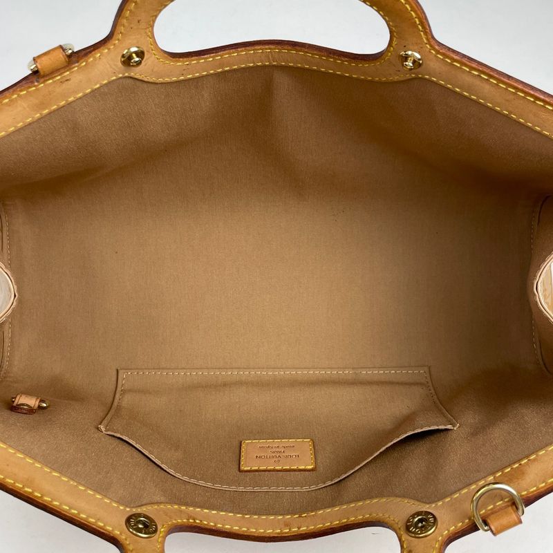 Louis Vuitton Roxbury Drive Shoulder Bag Enamel Patent Monogram Vernis Noisette