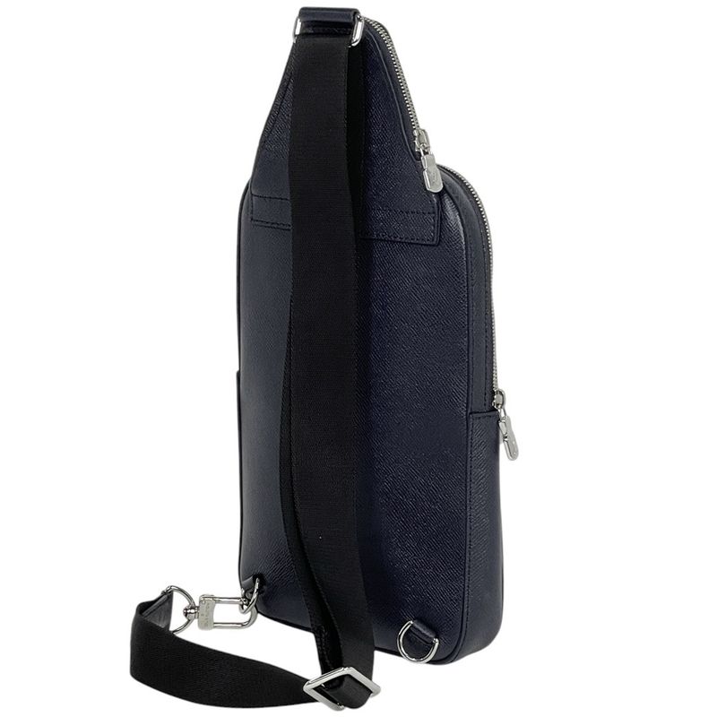 Louis Vuitton Avenue Sling Bag Shoulder Taiga Blue Minuit