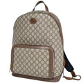 Gucci GG Pattern Backpack Supreme Coated Beige Brown