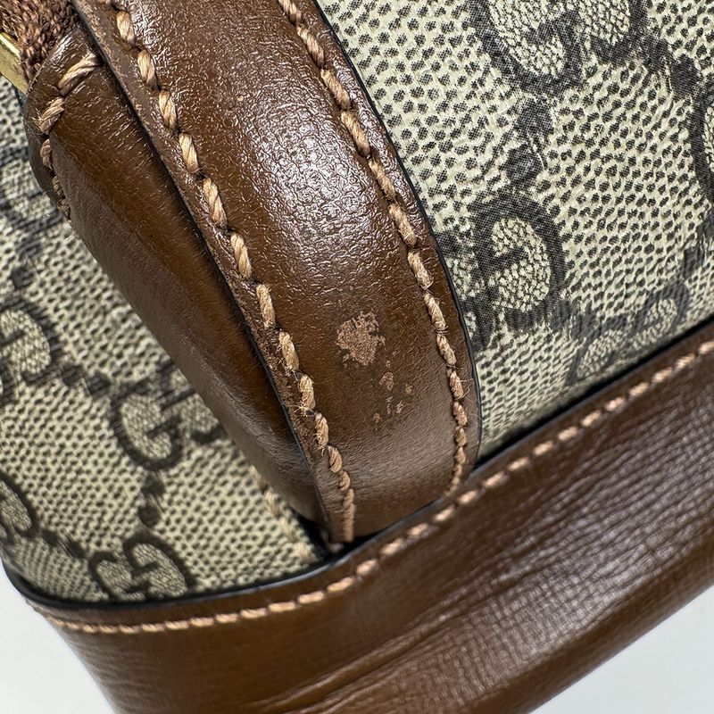 Gucci GG Pattern Backpack Supreme Coated Beige Brown