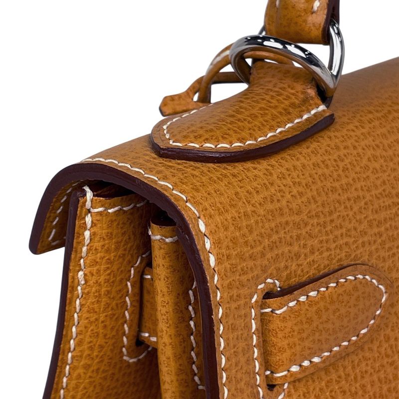 Hermes Kelly 28 Sellier 2-Way Shoulder Bag Ardennes Toffee