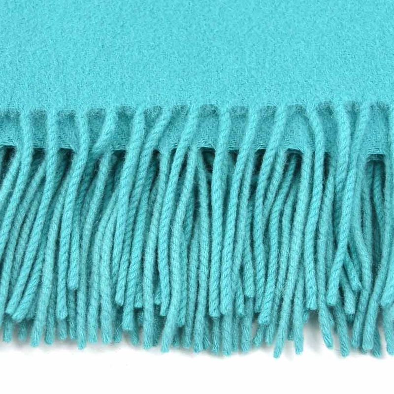 Hermes Shoulder Bag Wool Cashmere Blue-green