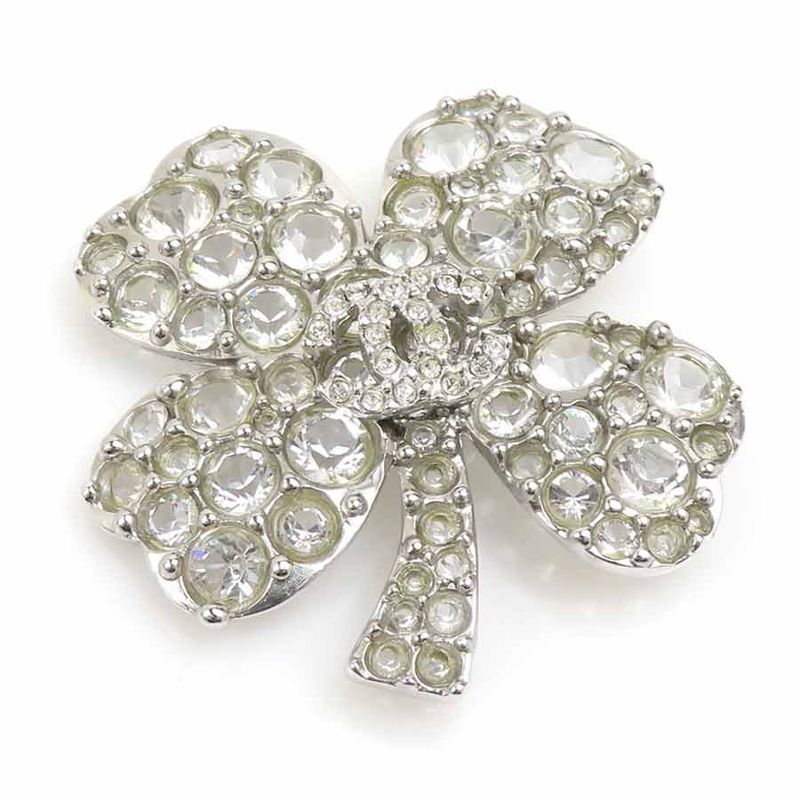 Chanel Brooch CC Logo Clover