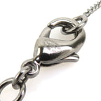 Chanel Necklace CC Logo Gunmetal Black