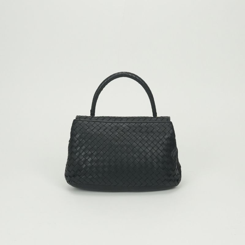 Bottega Veneta Intrecciato Tote Leather Black Gold