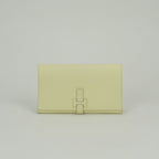 Hermes New Passant Wallet Epsom Jaune Milton Yellow