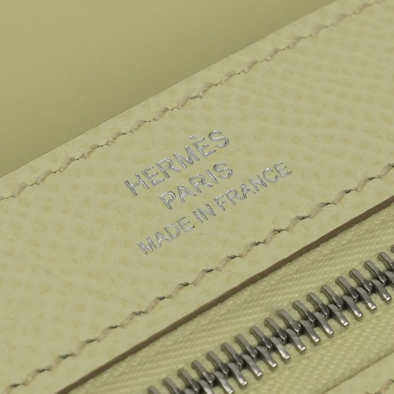 Hermes New Passant Wallet Epsom Jaune Milton Yellow