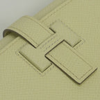 Hermes New Passant Wallet Epsom Jaune Milton Yellow