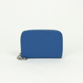 Hermes Zip Azap Wallet Coin Purse Mykonos Blue