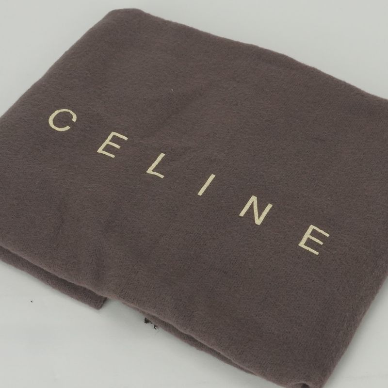 Celine Triomphe Shoulder Bag Black Gold Vintage