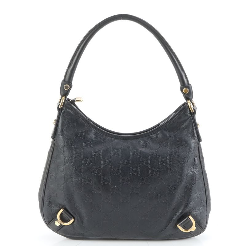 Guccissima Leather Shoulder Bag Hand Black
