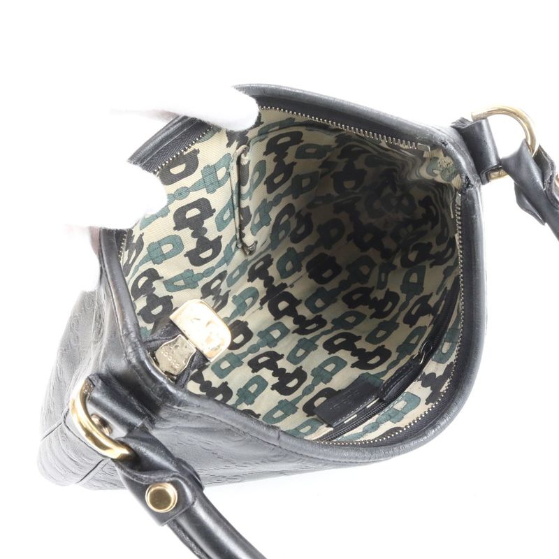 Guccissima Leather Shoulder Bag Hand Black