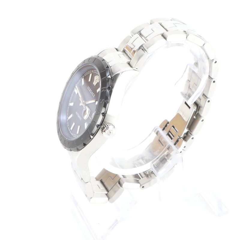 Versace Helenium Automatic Blue Watch Silver