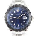 Versace Helenium Automatic Blue Watch Silver