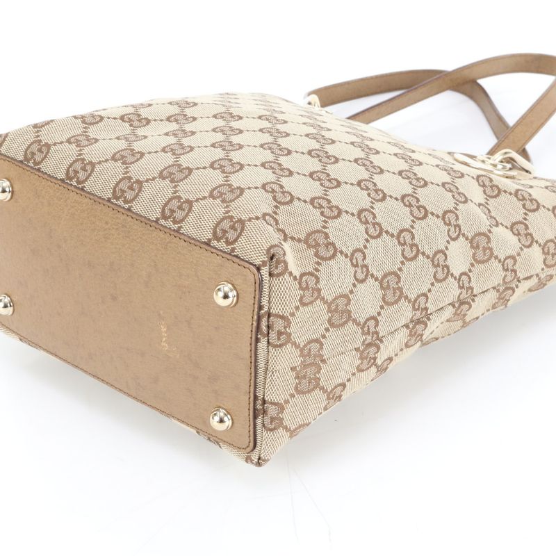 Gucci GG Canvas Eclipse Leather Tote