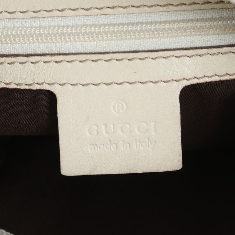 Gucci GG Canvas Horsebit Leather Tote Shoulder Hand Eem