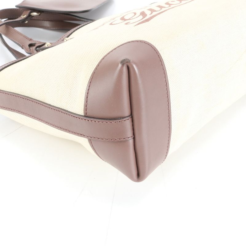 Gucci Craft Leather Canvas Tote