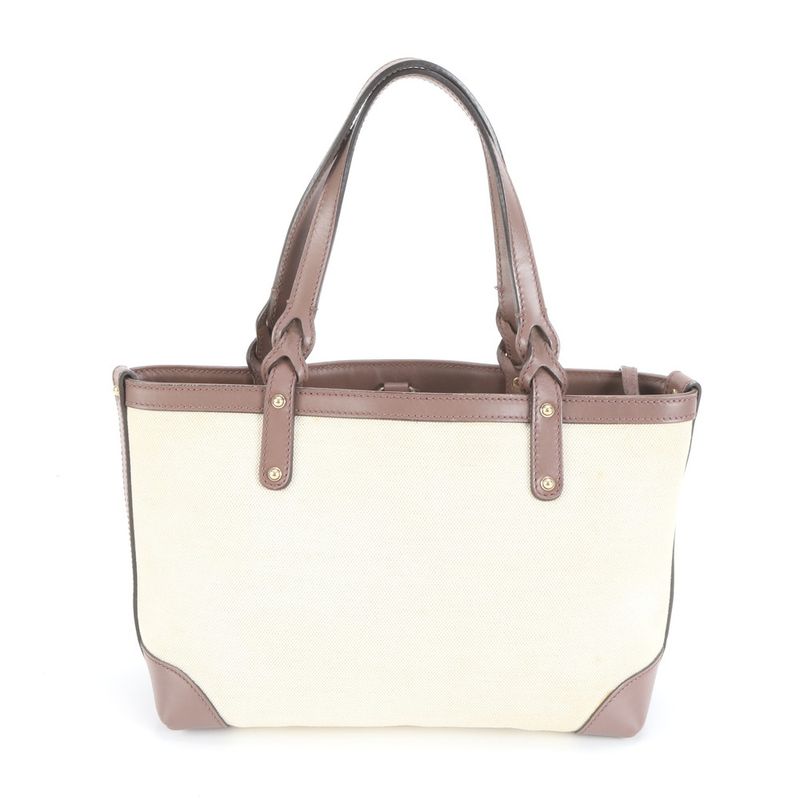 Gucci Craft Leather Canvas Tote