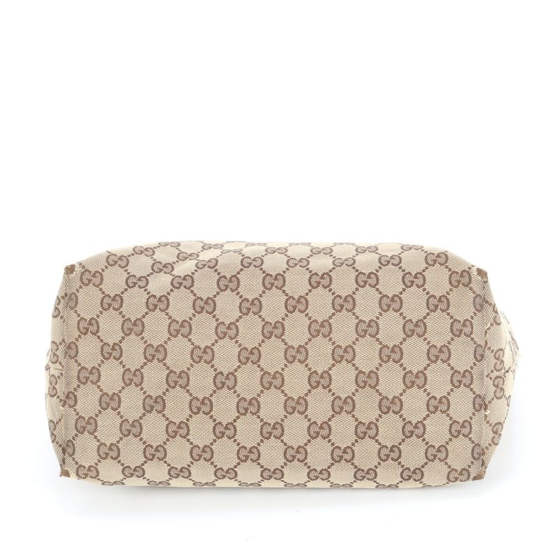 Gucci GG Canvas Leather Tote