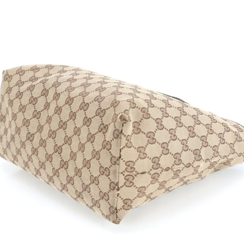 Gucci GG Canvas Leather Tote