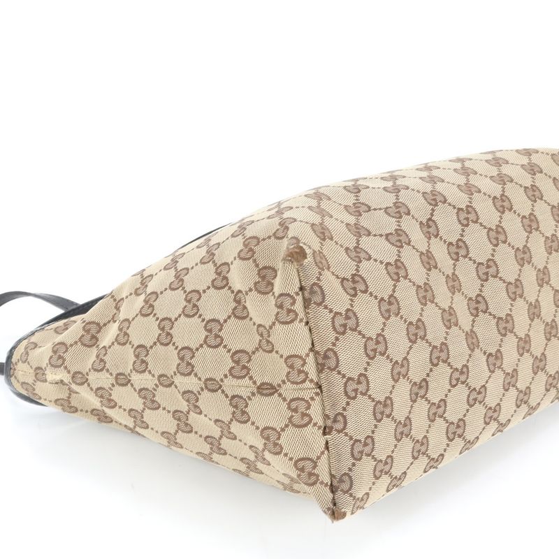 Gucci GG Canvas Leather Tote
