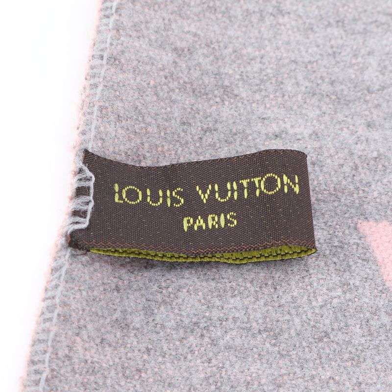 Louis Vuitton Monogram Echarpe LV Essential Cashmere Silk Fringe Scarf