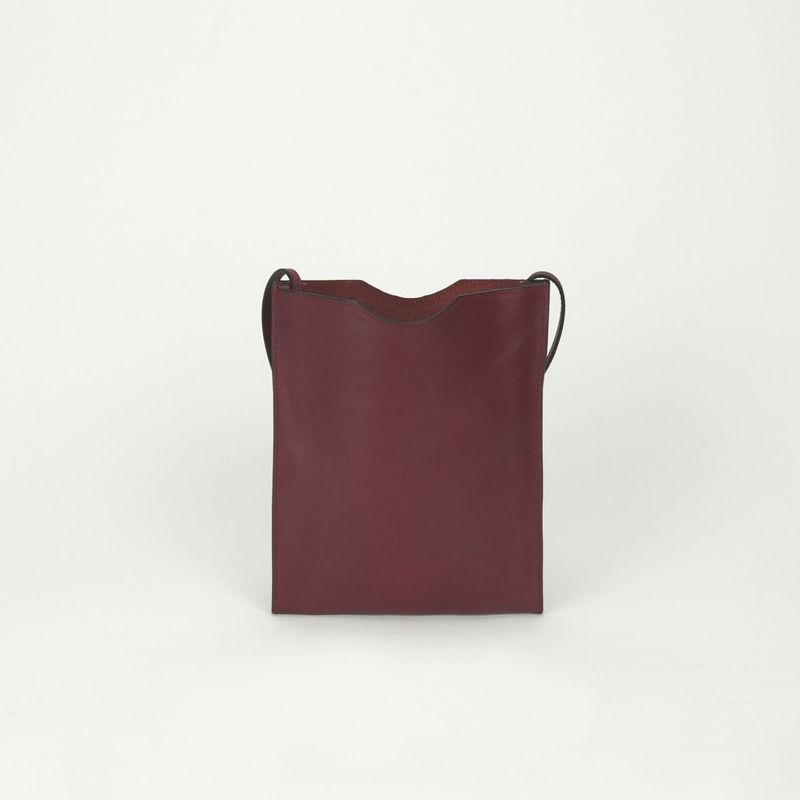 Hermes Shoulder Bag Rouge Grenat Wine Red Vo Galiba