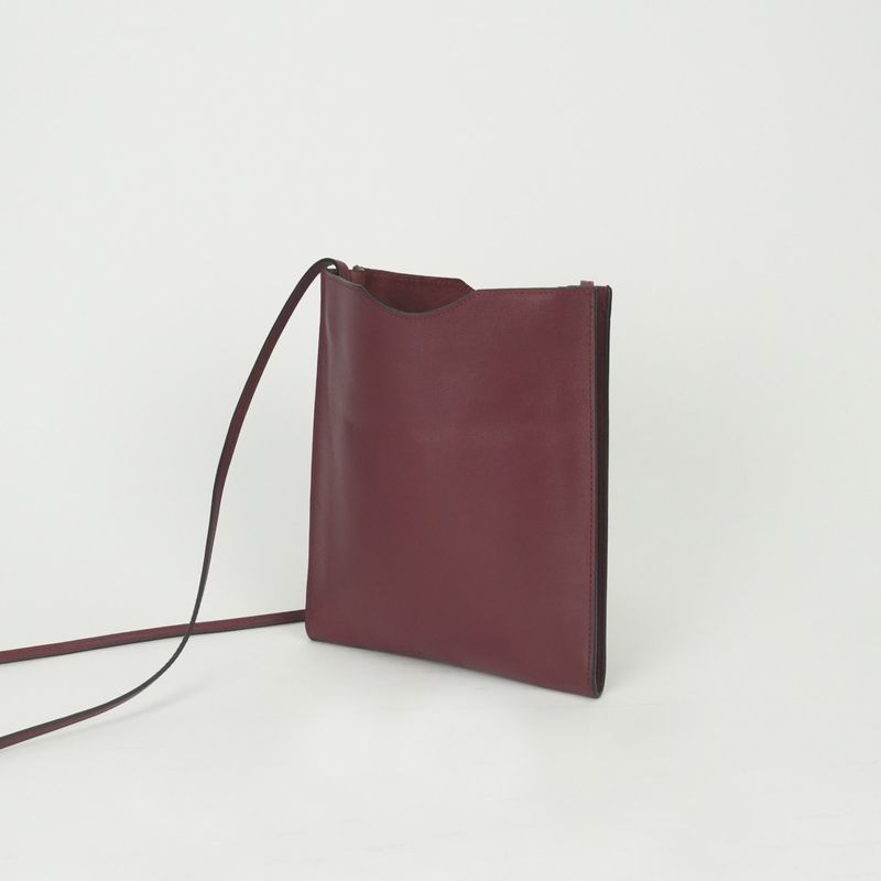 Hermes Shoulder Bag Rouge Grenat Wine Red Vo Galiba