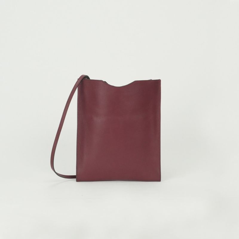 Hermes Shoulder Bag Rouge Grenat Wine Red Vo Galiba