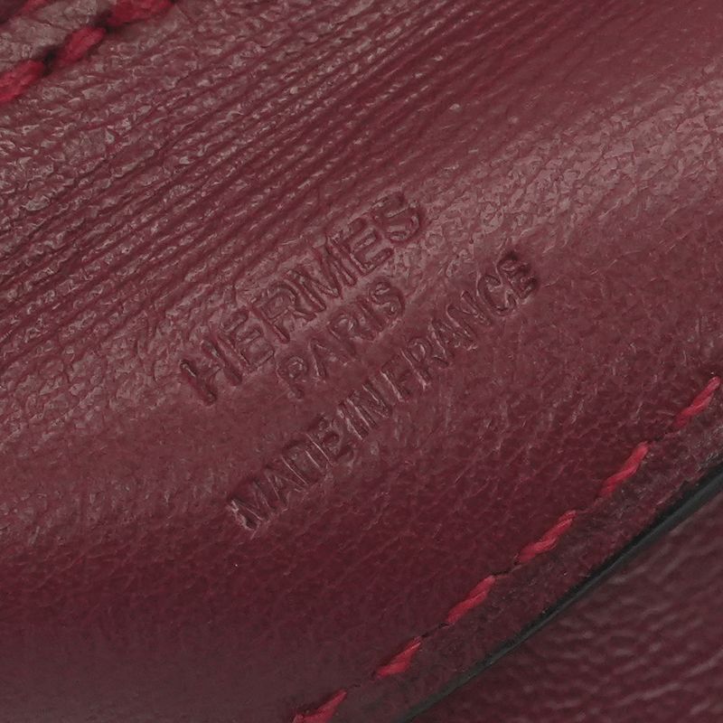 Hermes Shoulder Bag Rouge Grenat Wine Red Vo Galiba
